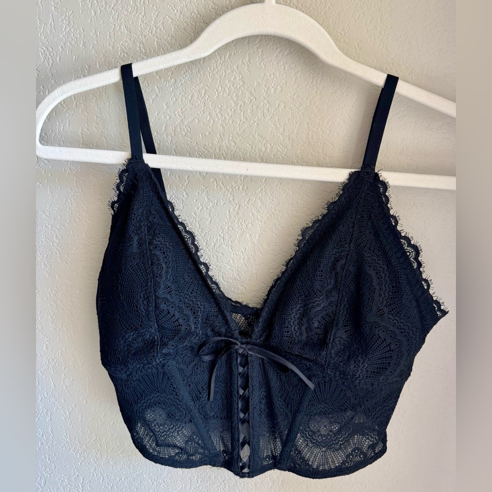 Elegant Black Lace Bralette